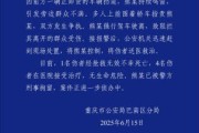 七上九下重庆一司机因持续鸣笛引发争执 强行驶离致1人死亡4人受伤